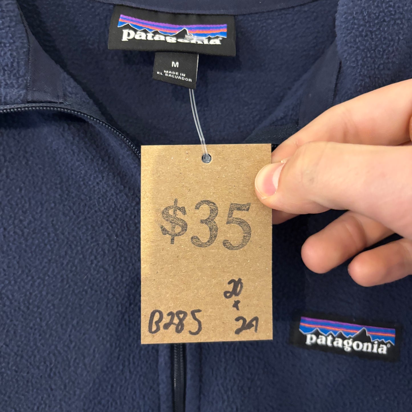 Vintage Patagonia Navy Quarter Zip - M