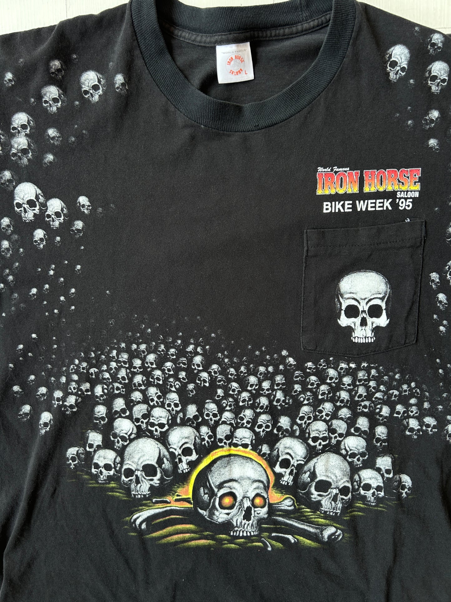 Iron horse bike week 95’ tee