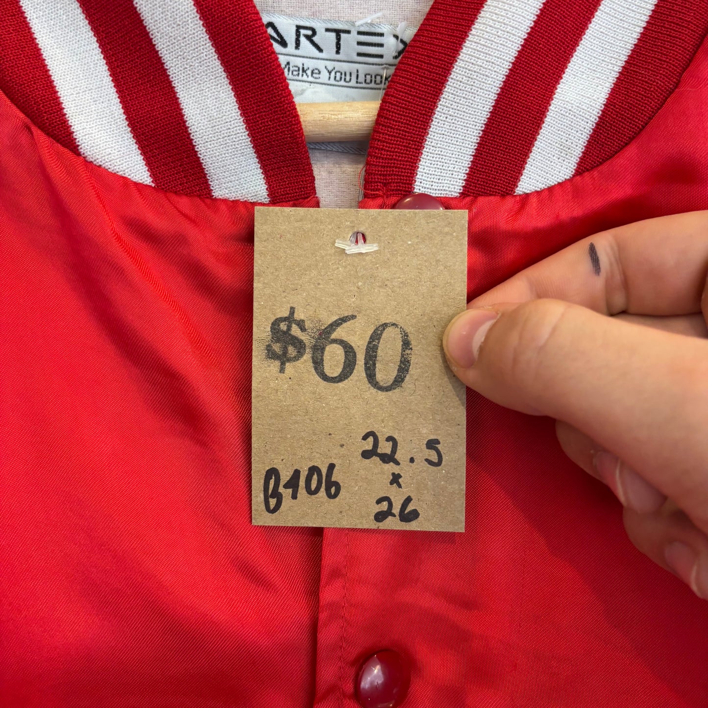 Vintage Satin Georgia Bulldogs Varsity Jacket M