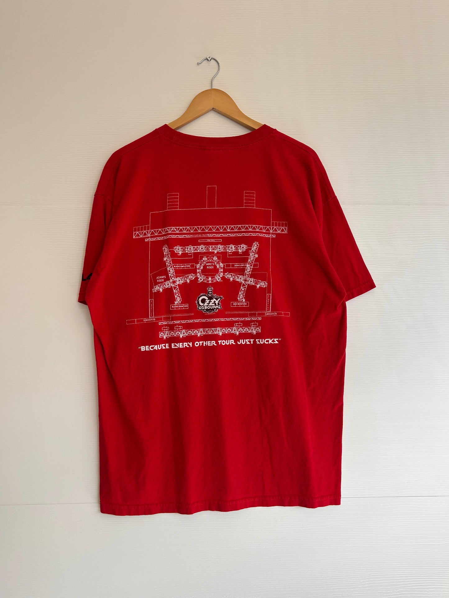 Ozzy Ozbourne back stage tee