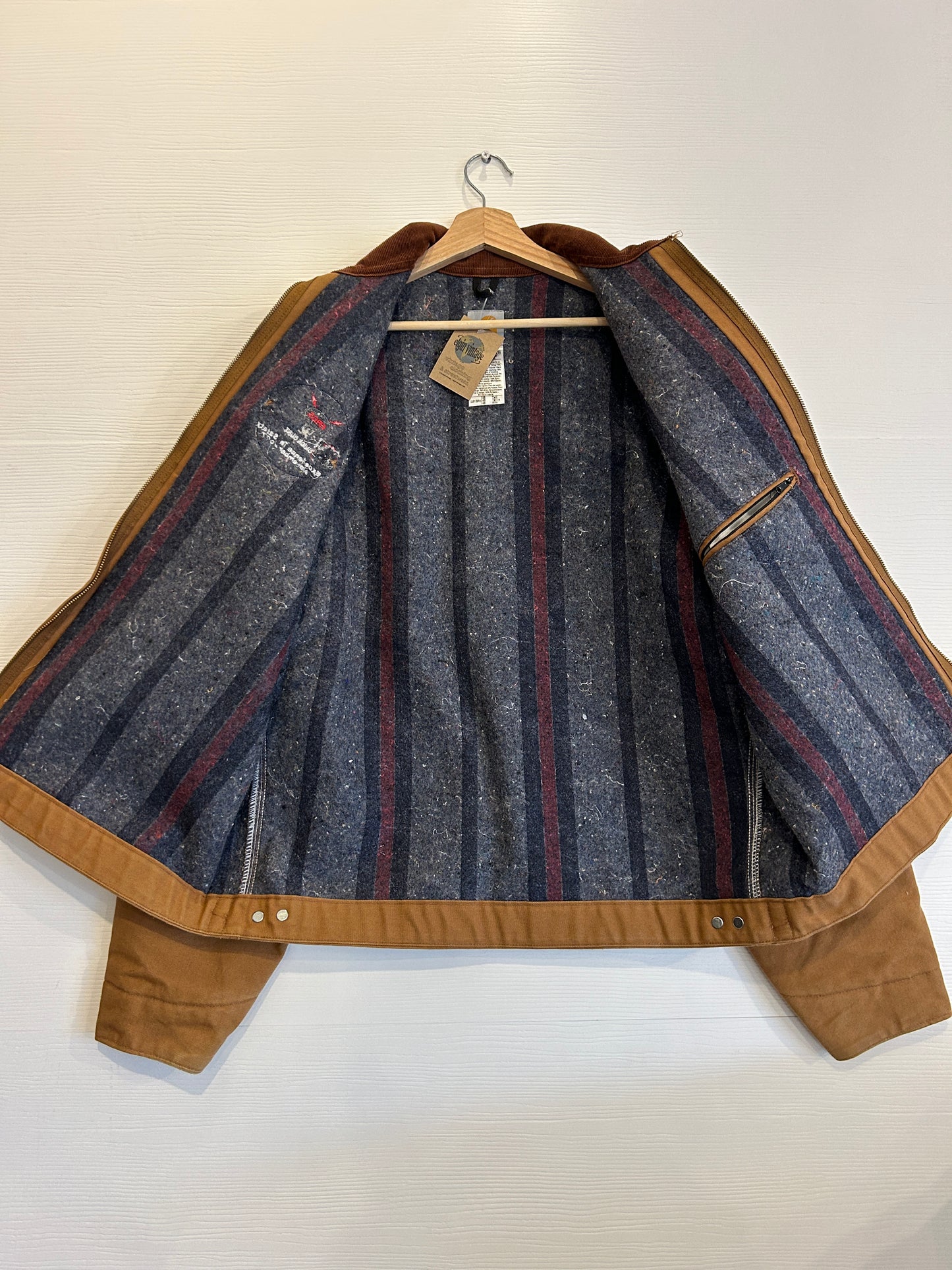 Carhartt cubs flannel lined Detroit jacket