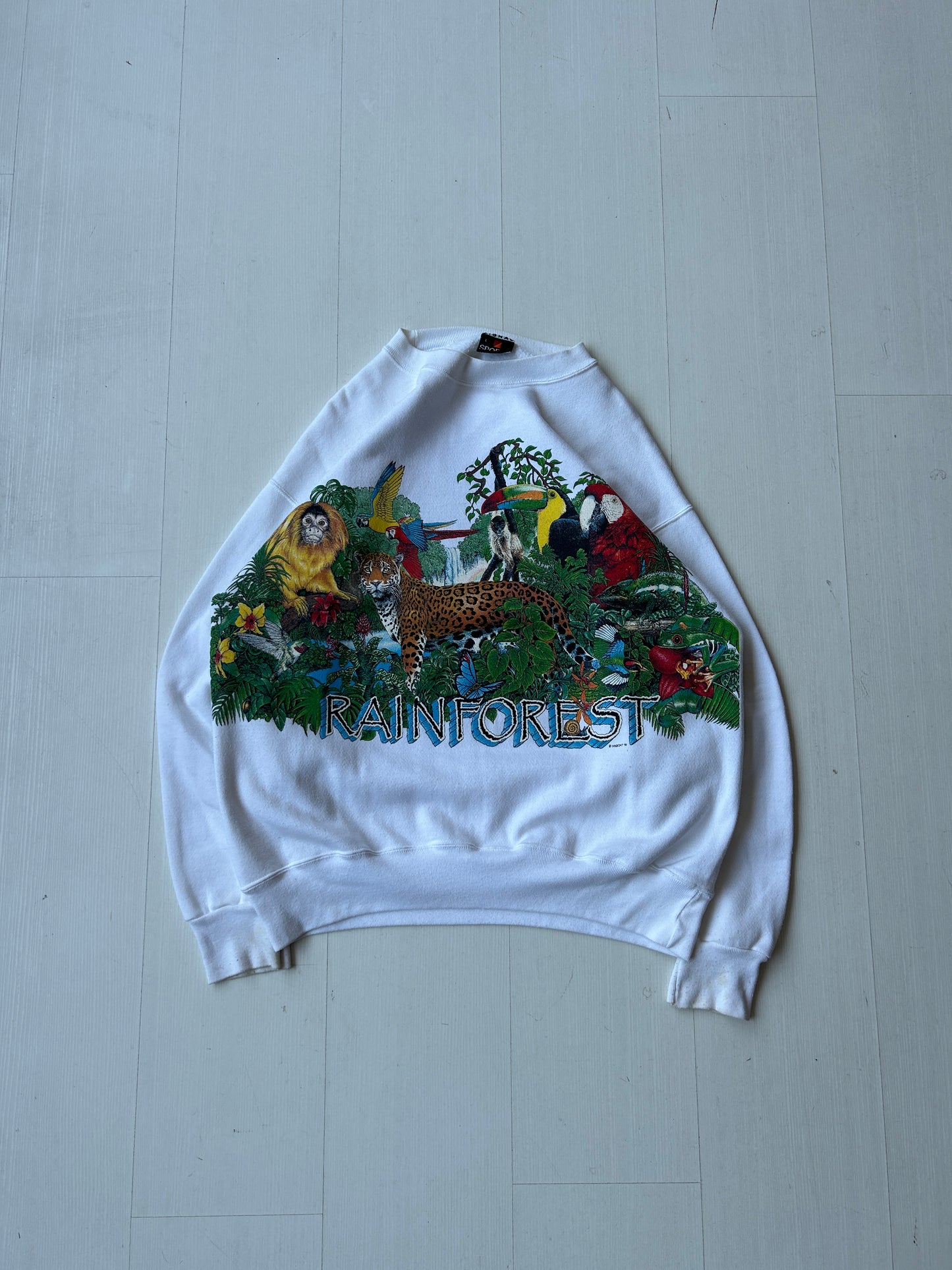 Vintage rainforest animal crew