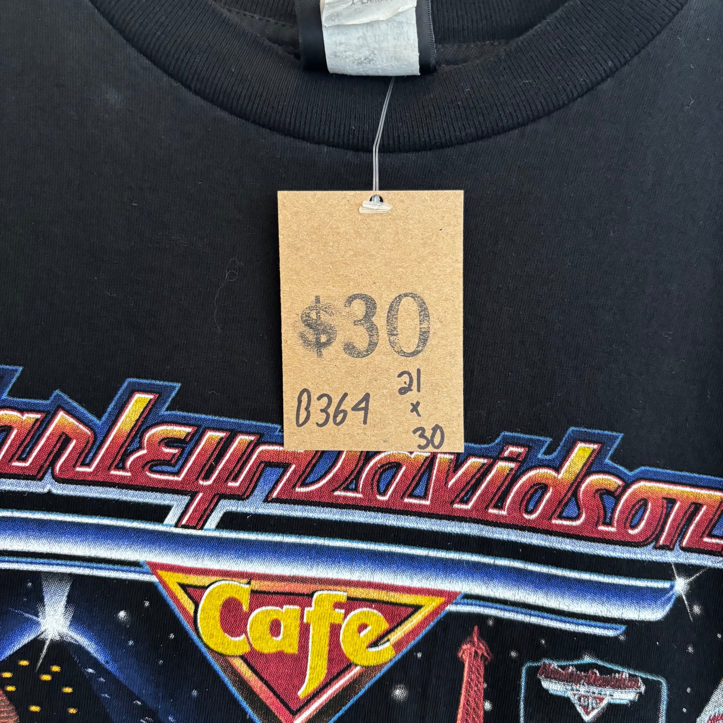 Vintage Las Vegas Harley Davidson Cafe Tee XL