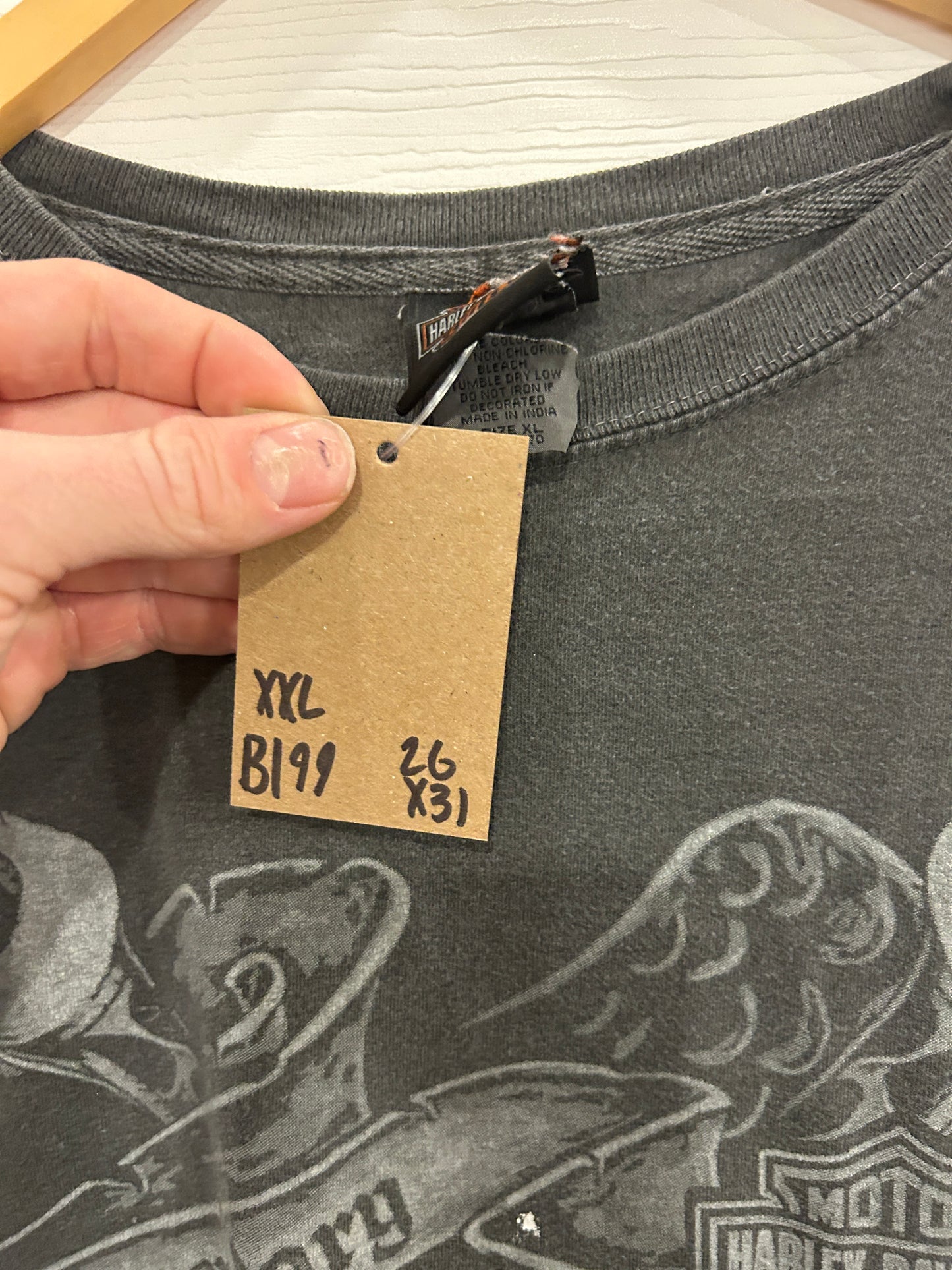 Vintage Harley Tool flame tee - XXL