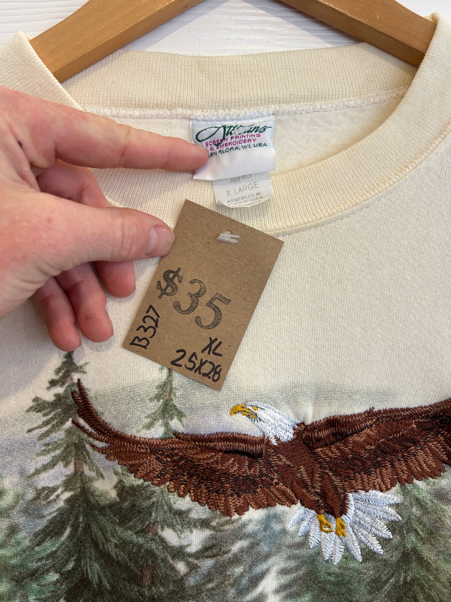Vintage Eagle nature crewneck - XL
