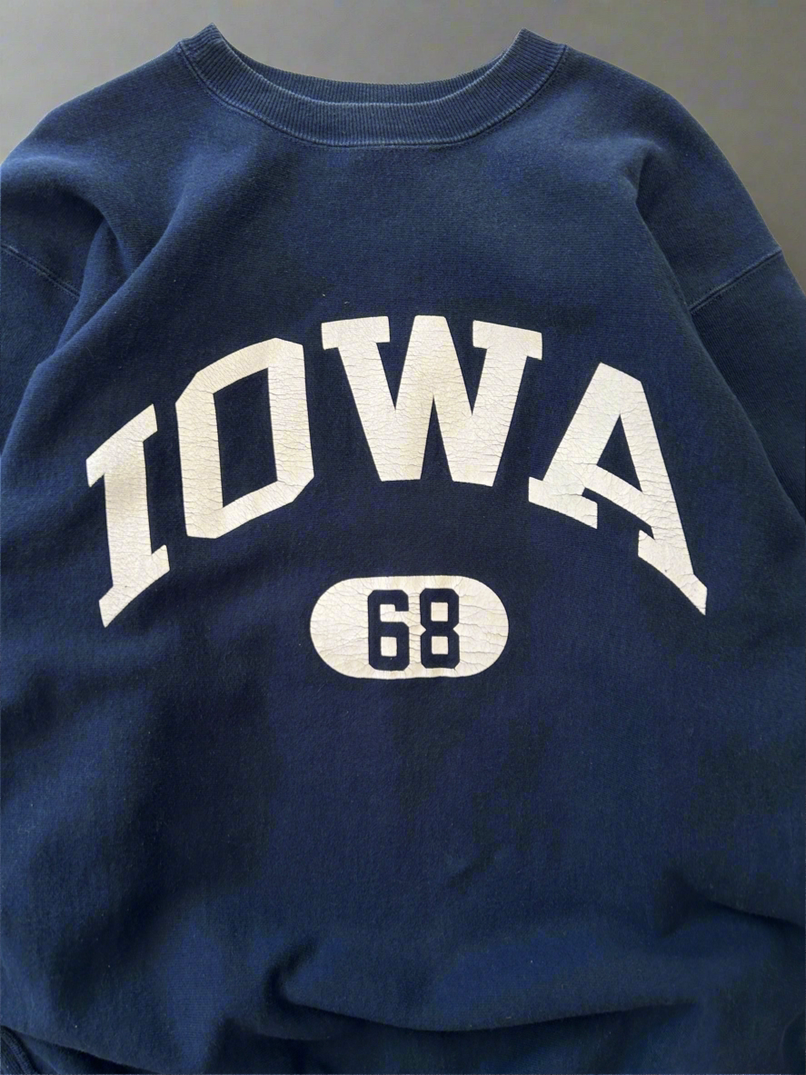 Vintage Iowa Reverse Weave champion Crew