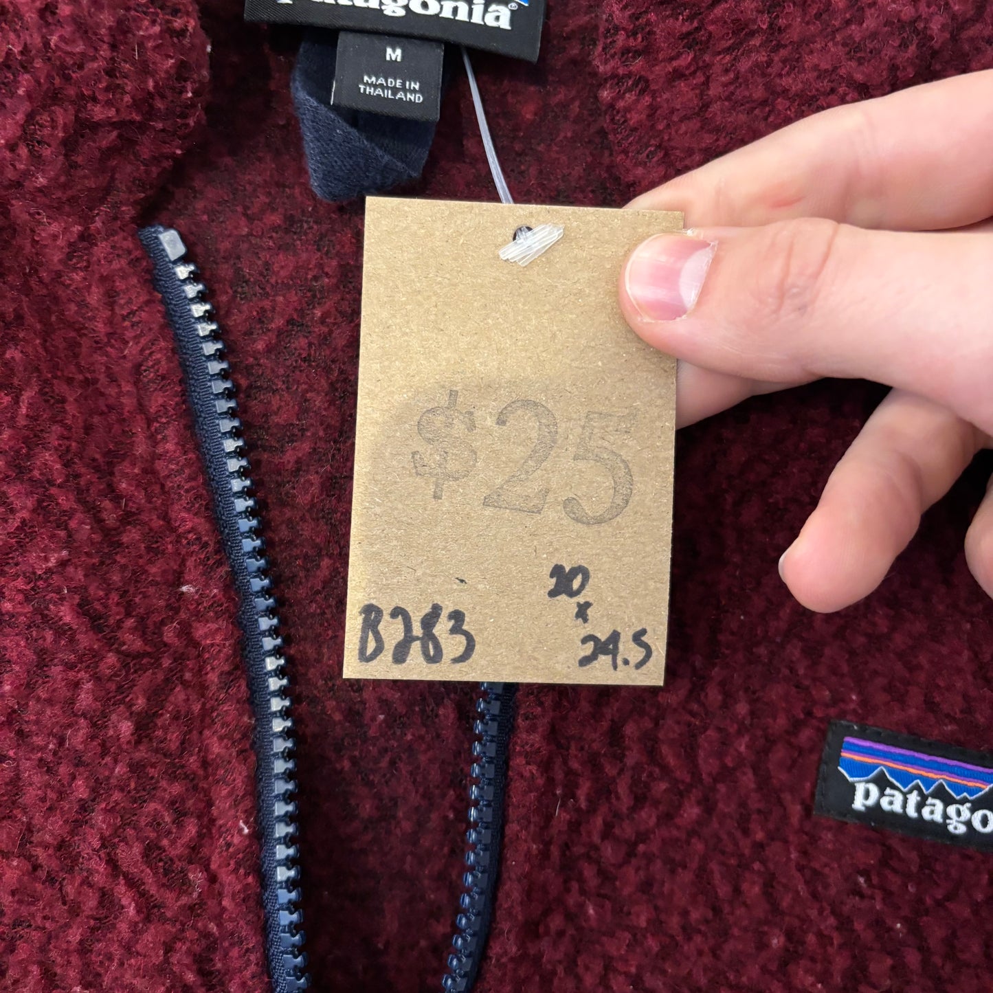 Vintage Patagonia Maroon Fleece - M