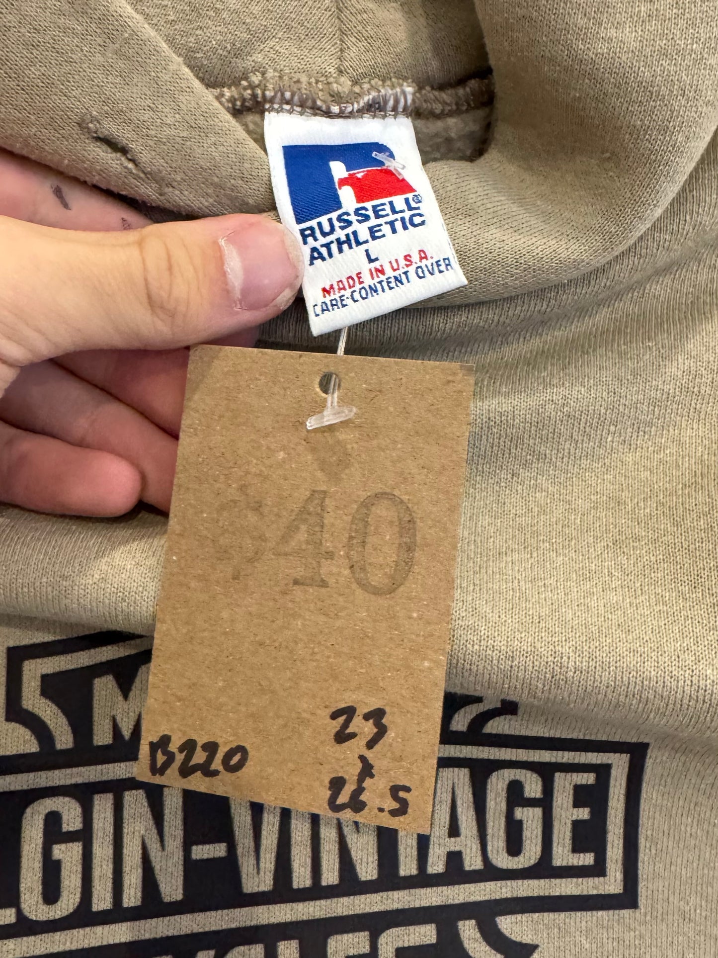 brown Russell Elgin Vintage x Harley-Davidson hoodie - L