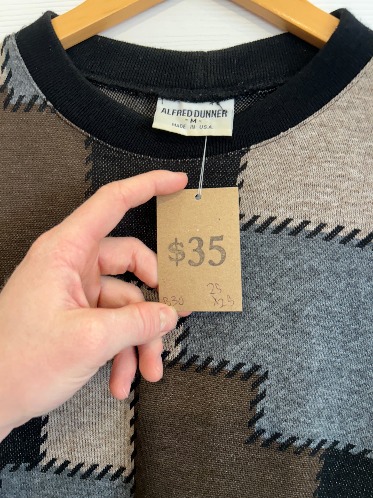 Vintage Alfred Dunner crosspatch sweater