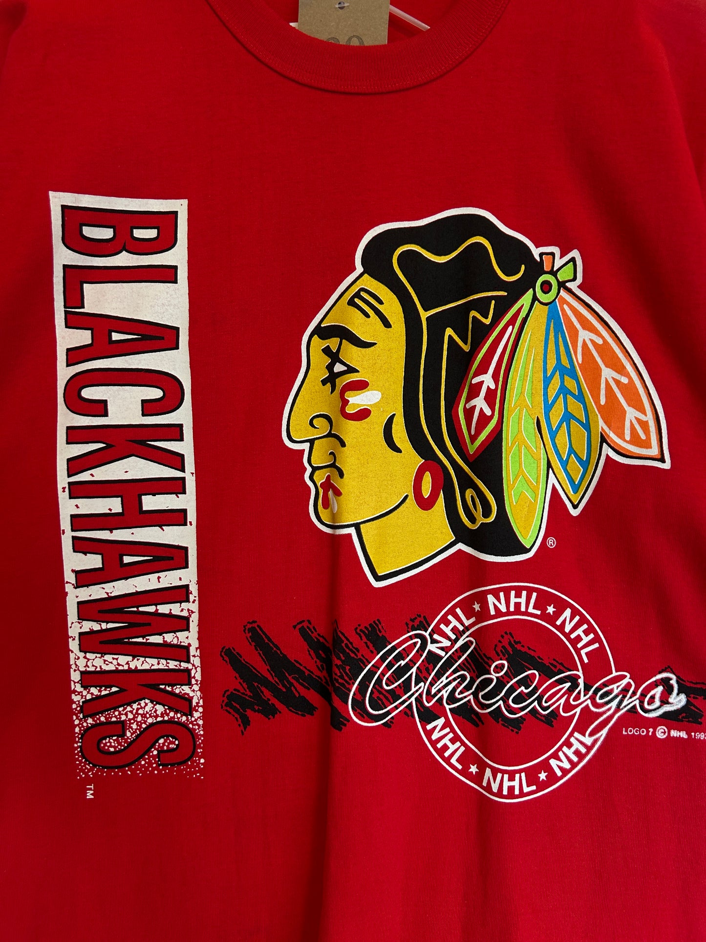 Vtg DS Blackhawks tee