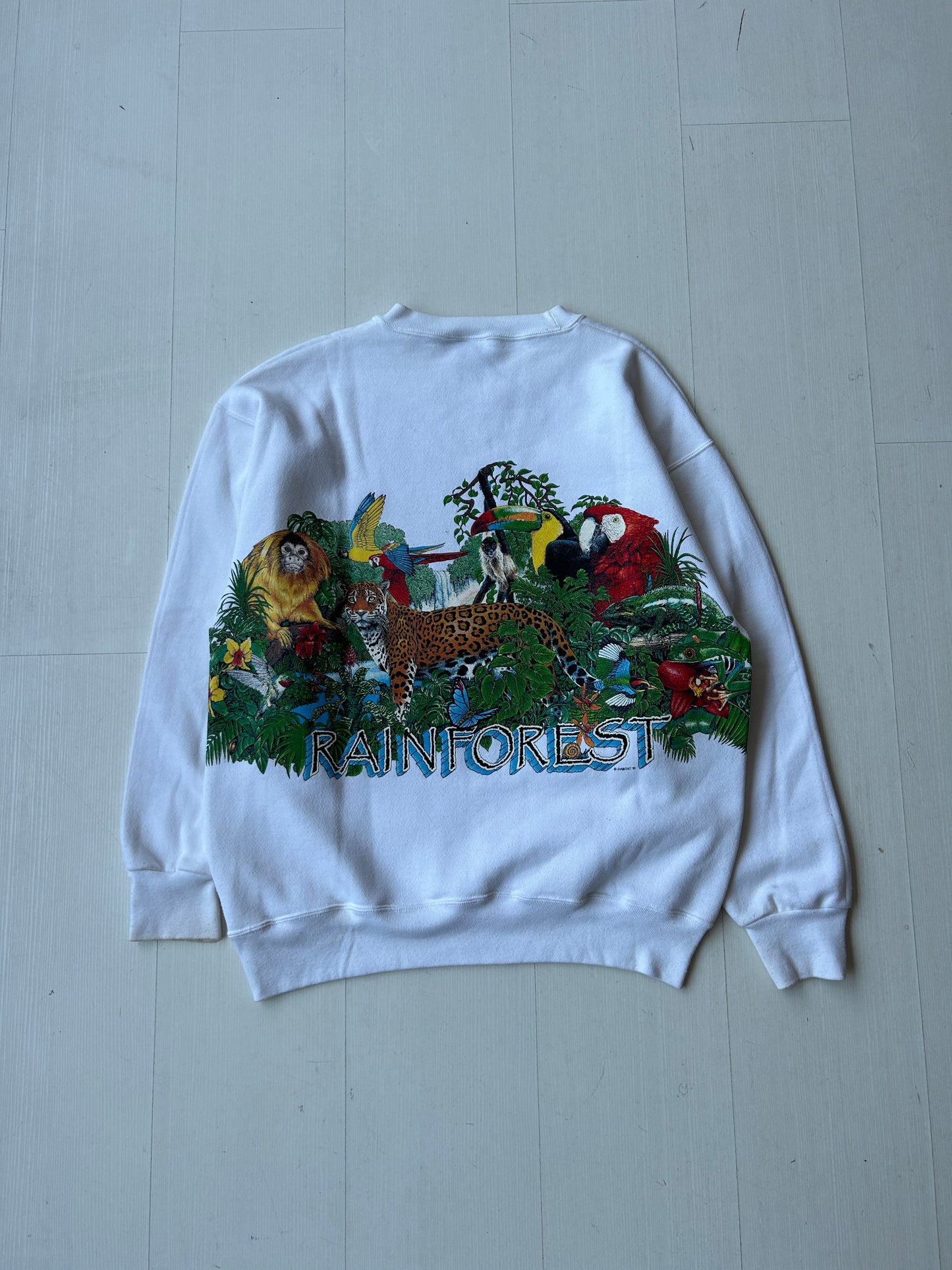 Vintage rainforest animal crew