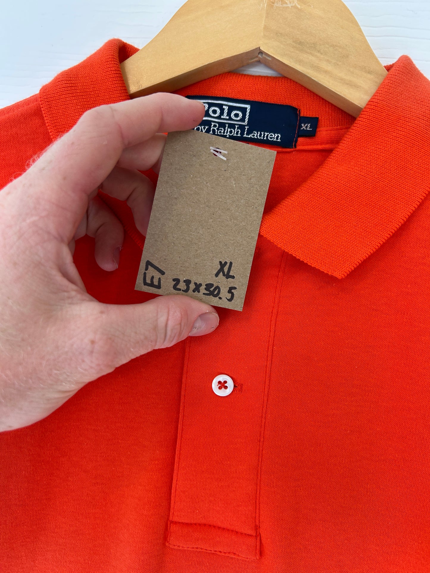 Ralph Lauren red polo tee - XL