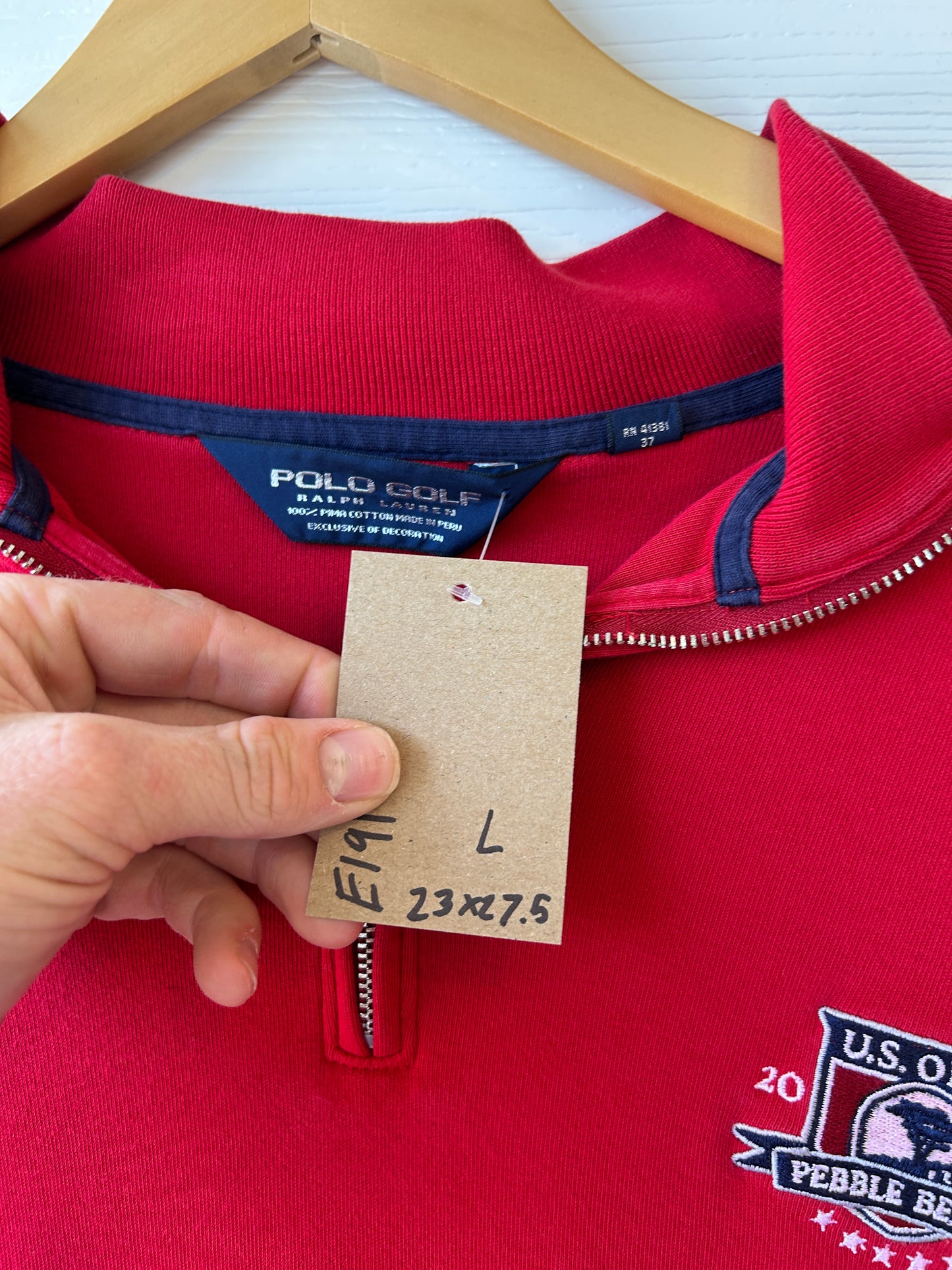 Polo U.S. Open pebble beach quarter zip - L