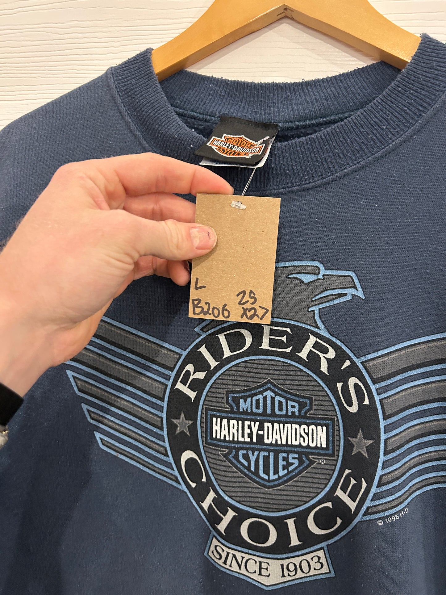 Vintage Harley Riders Choice Crewneck - L