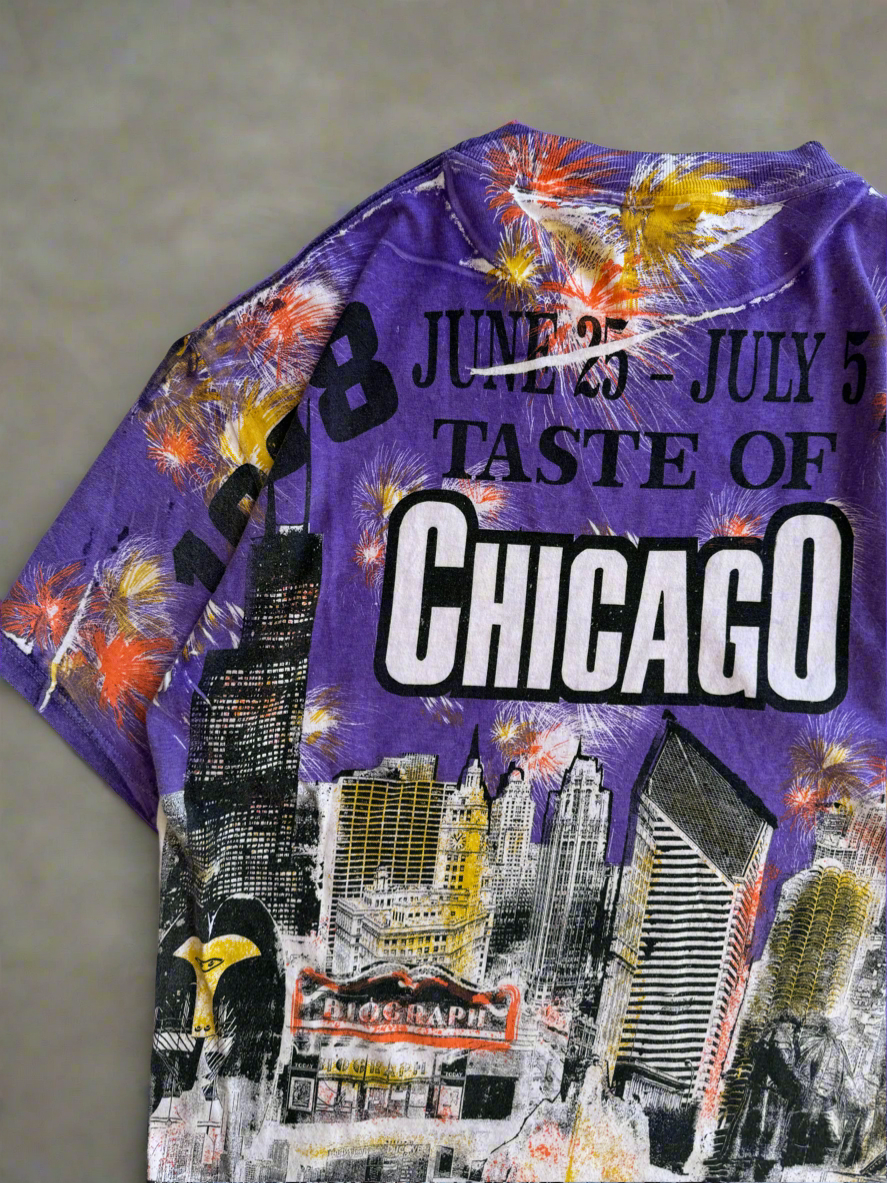 Vintage AOP taste of chicago tee
