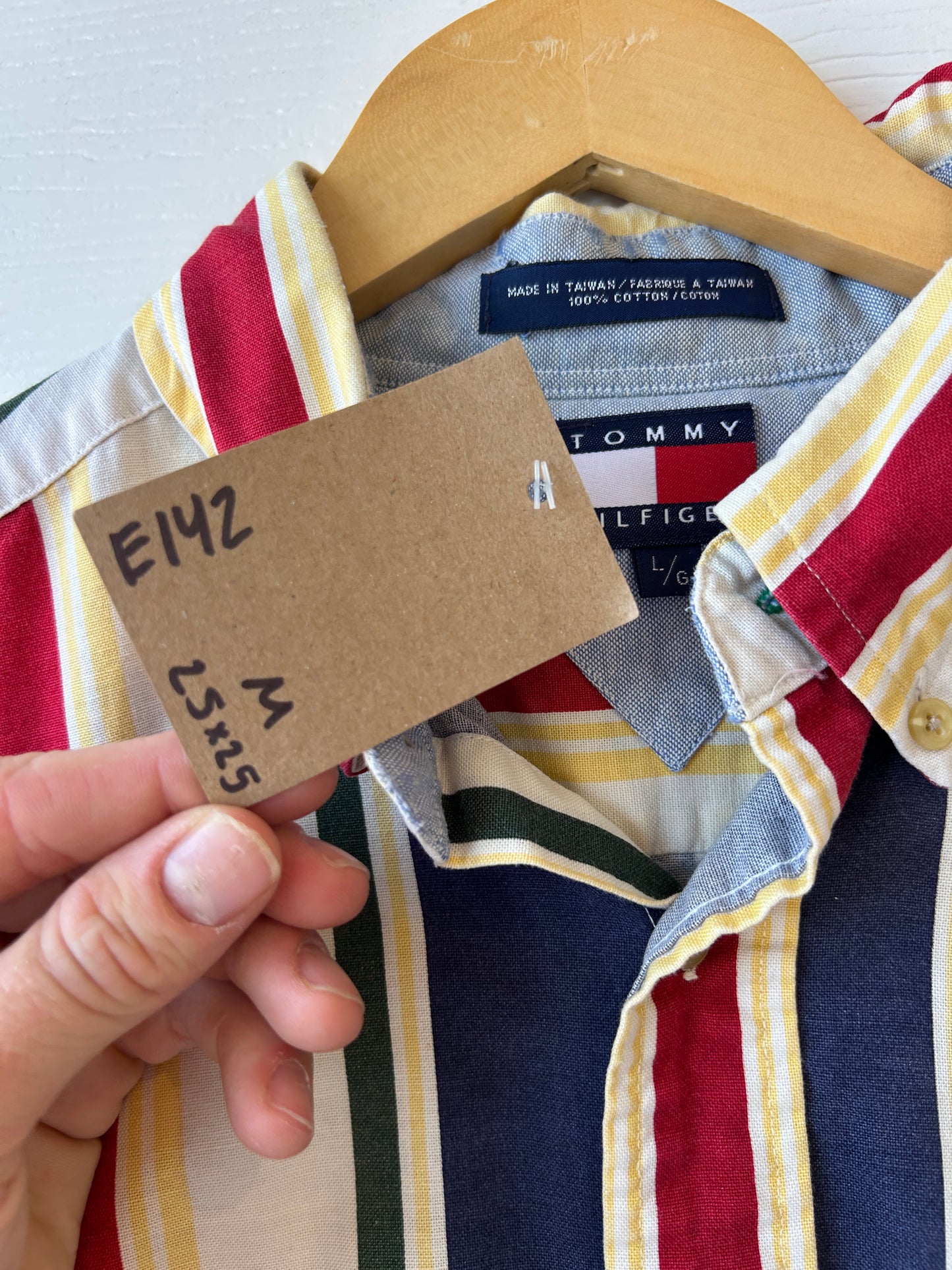 Tommy stripped tee - M