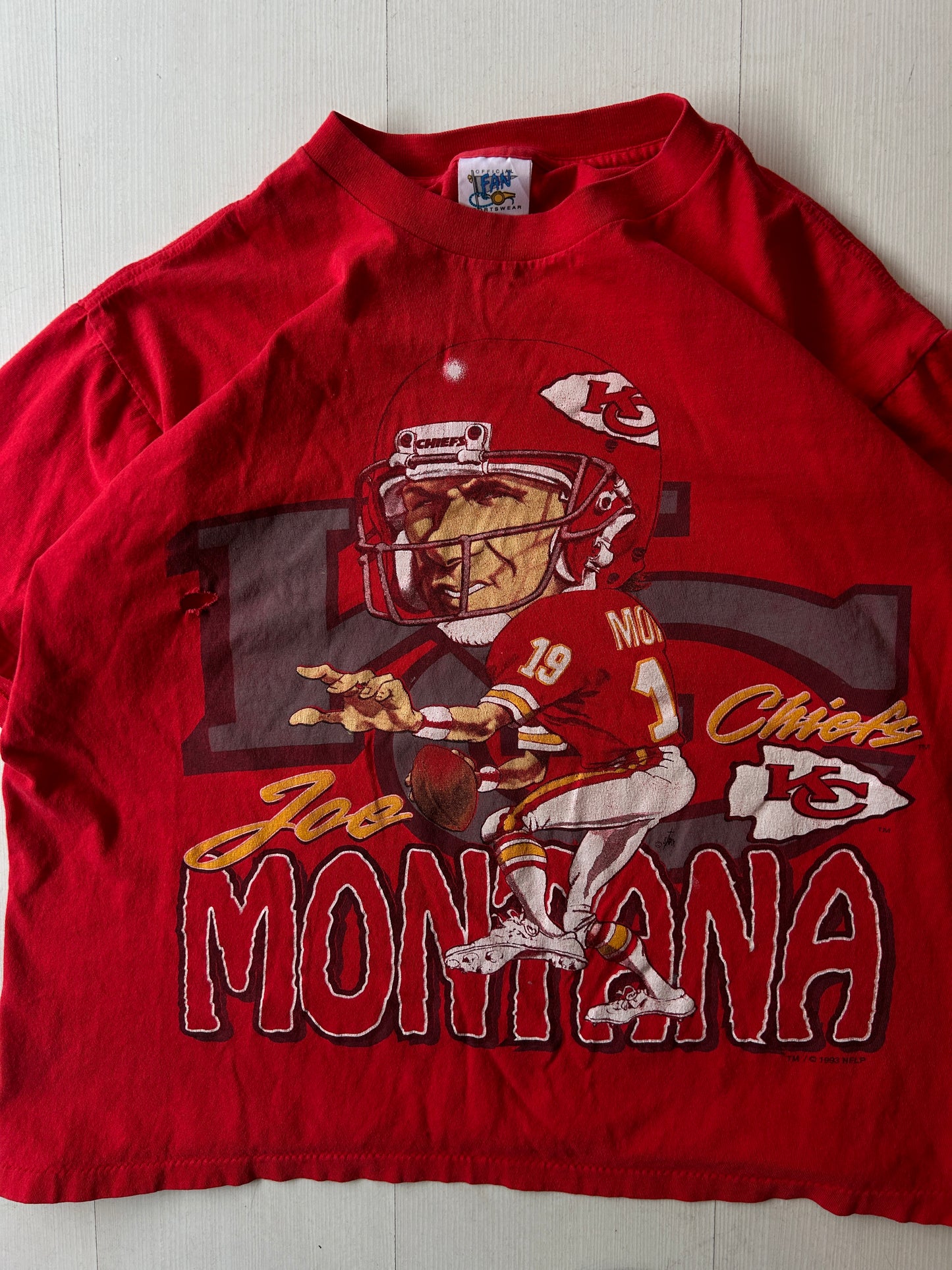 Vintage Joe Montana chiefs tee