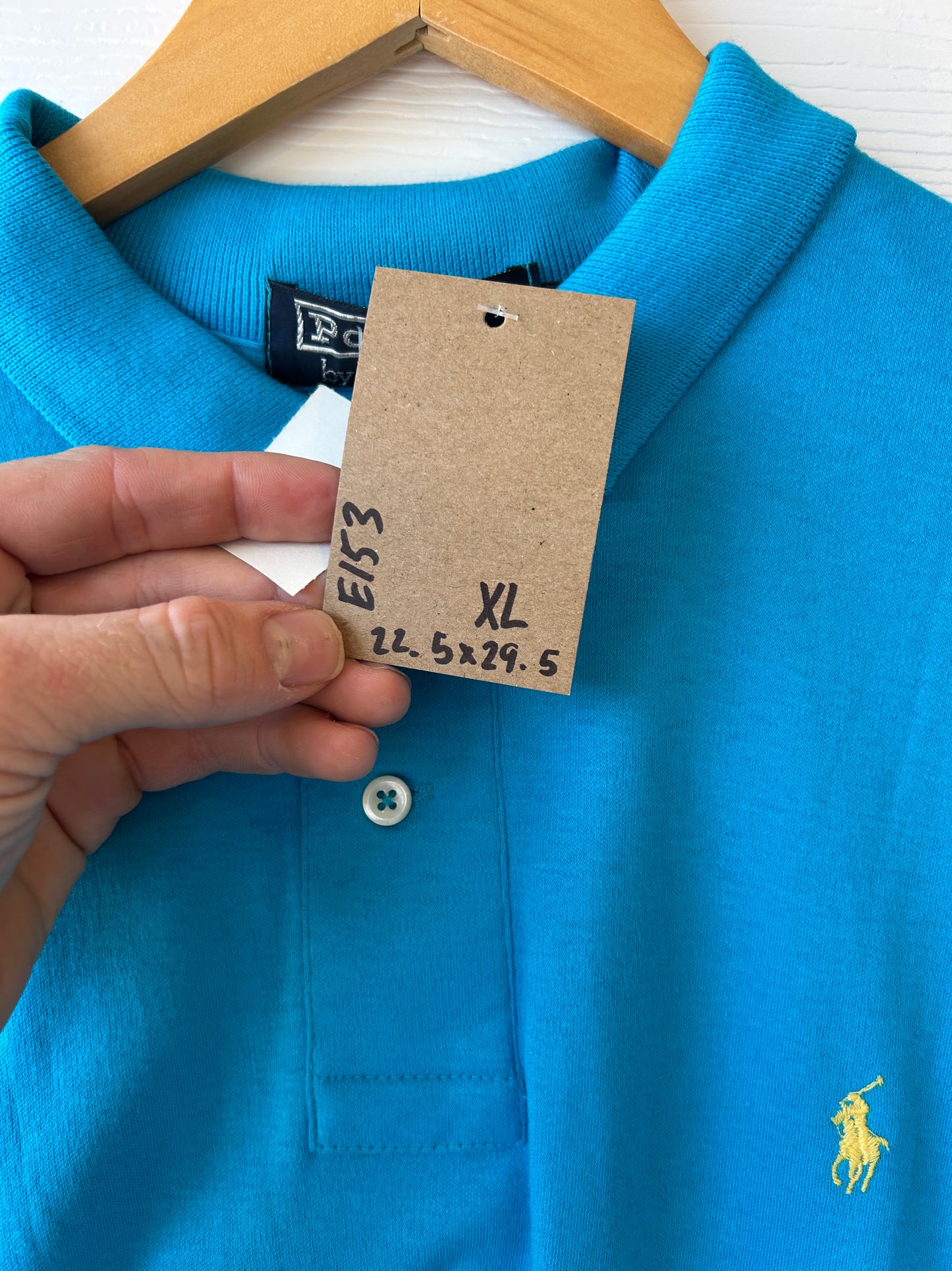 Blue polo tee - XL