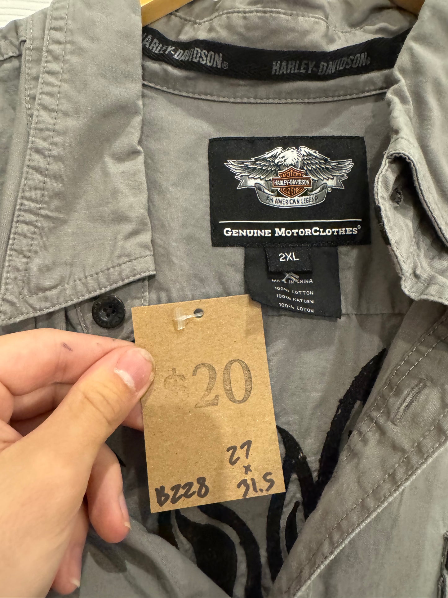 vintage Harley-Davidson button-up - XXL