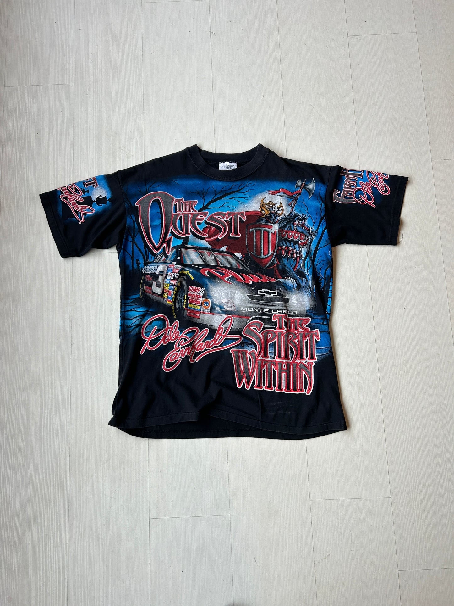 Vintage Dale Earnhardt AOP nascar tee