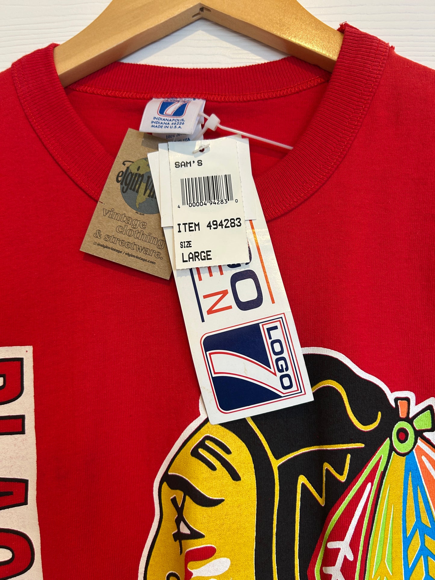 Vtg DS Blackhawks tee
