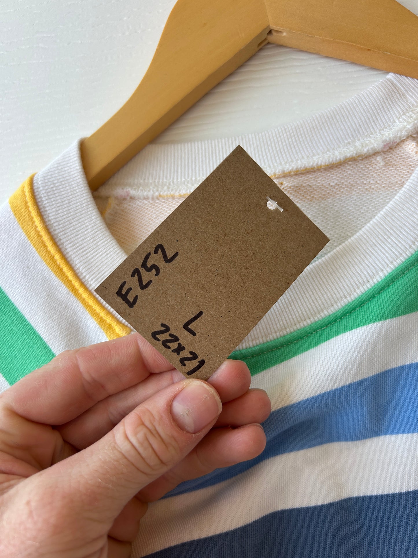 Primary striped golf sweater - S
