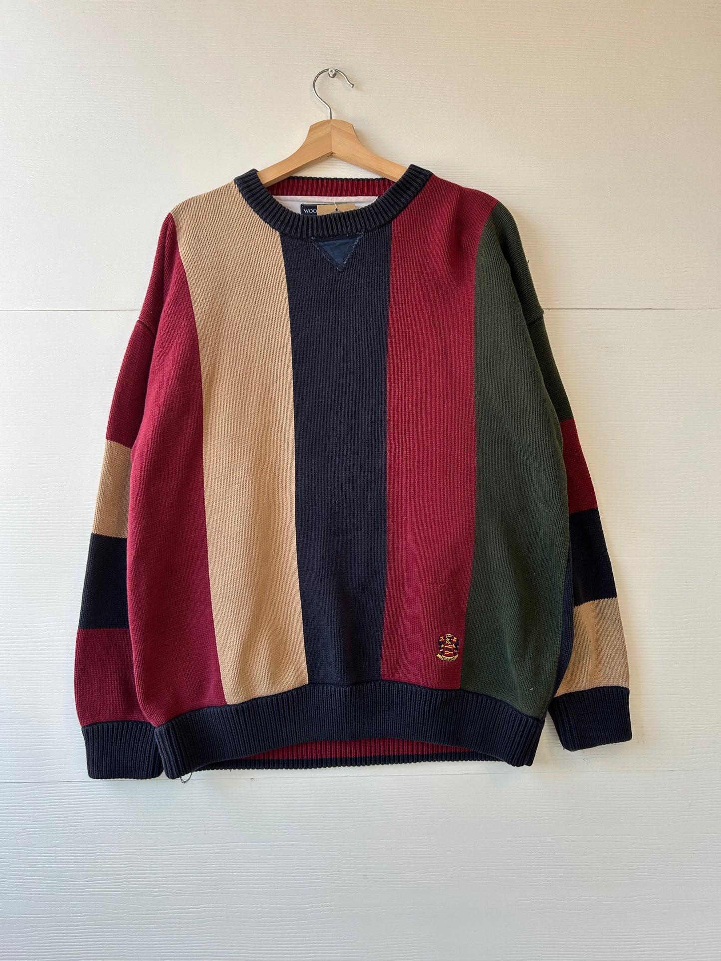 Woolrich color block sweater - XL