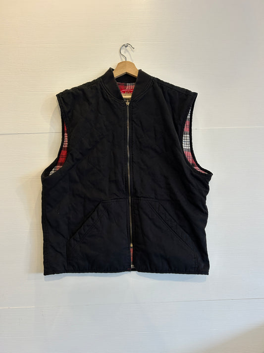 Vintage Marlboro reversible zip up plaid vest - L￼