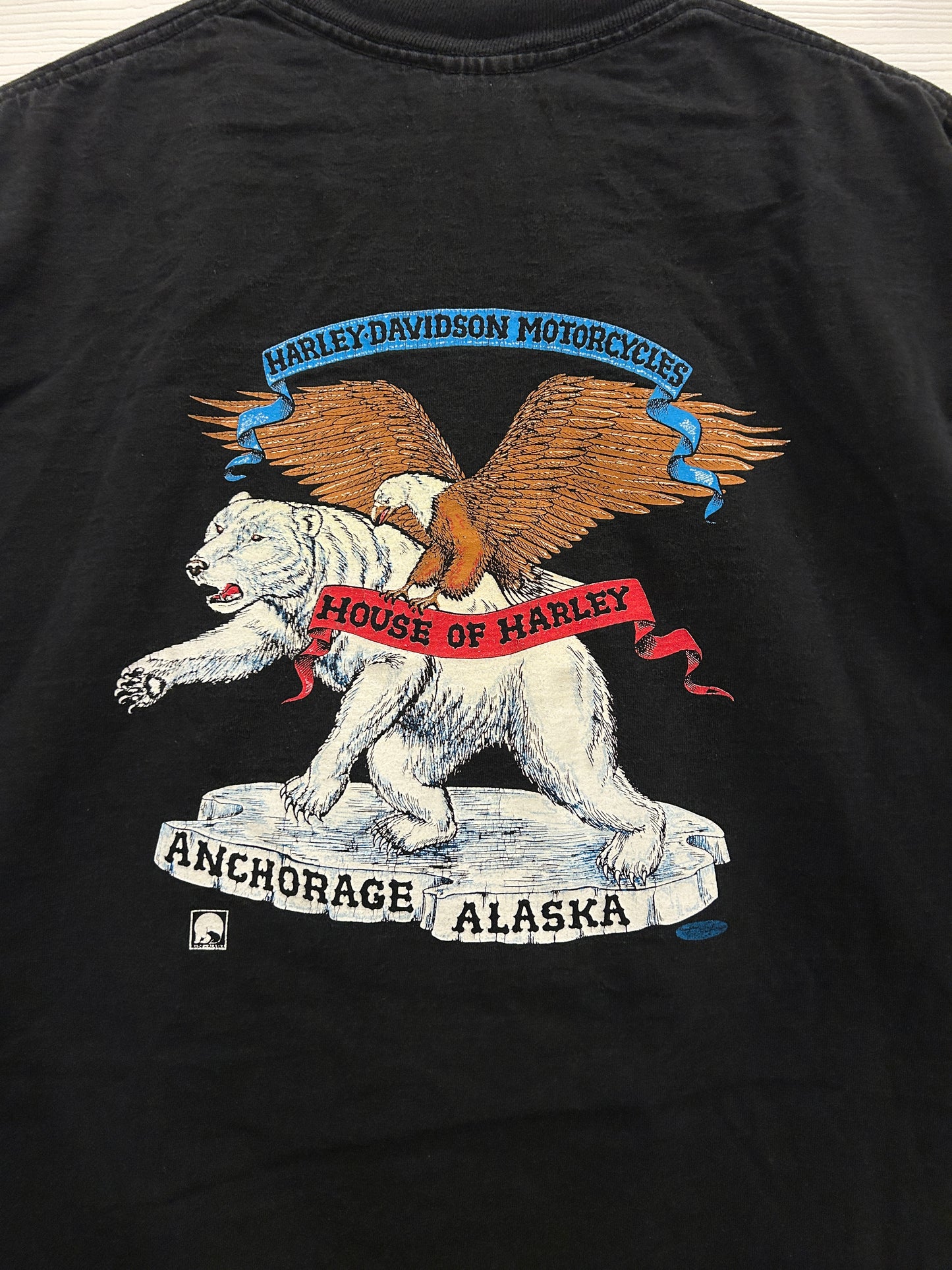 Vintage Alaska Harley tee - L