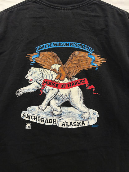 Vintage Alaska Harley tee - L