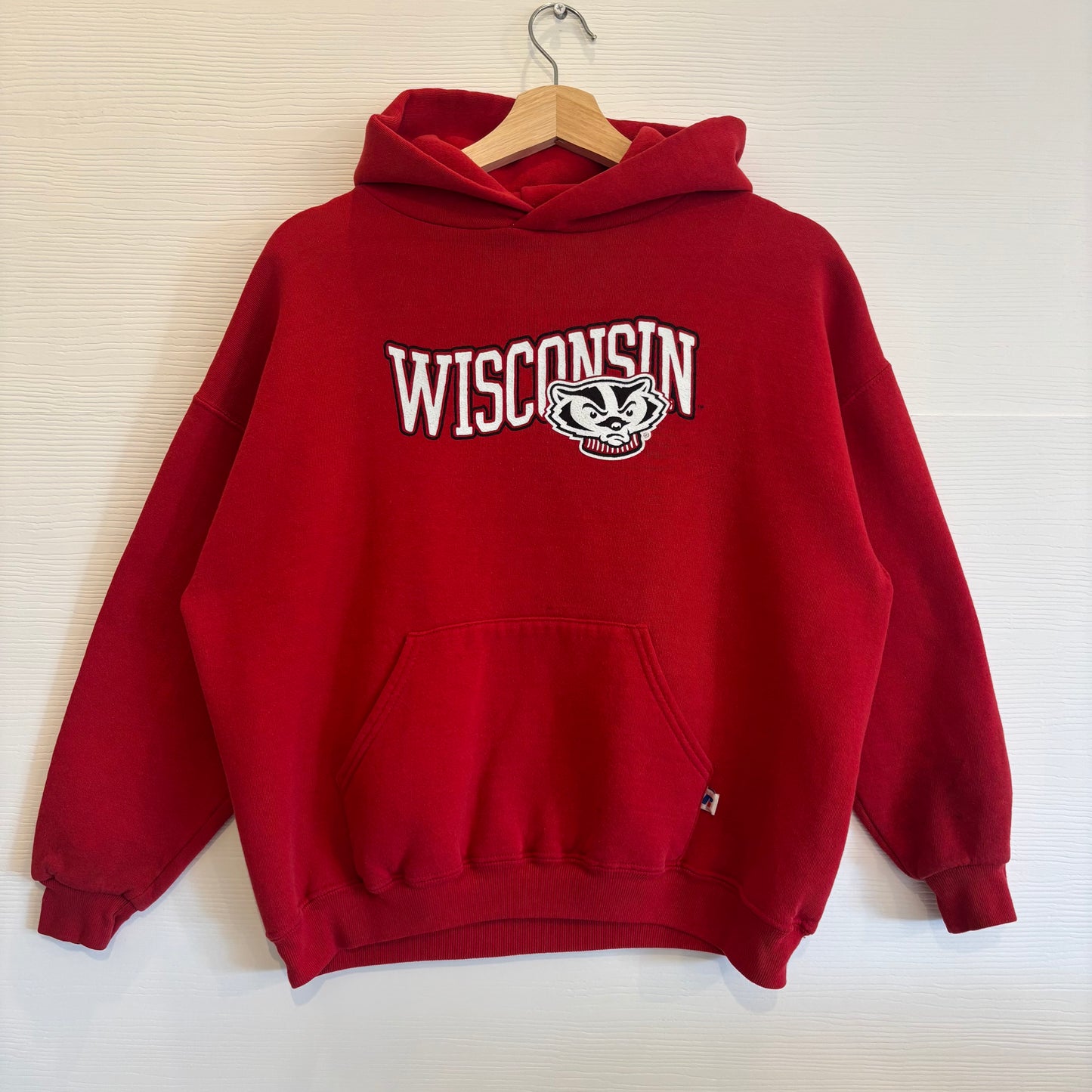 Vintage Wisconsin Badgers Hoodie Youth - S