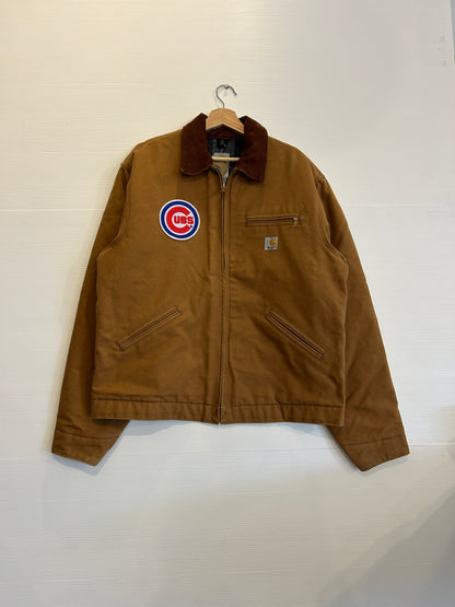 Carhartt cubs flannel lined Detroit jacket