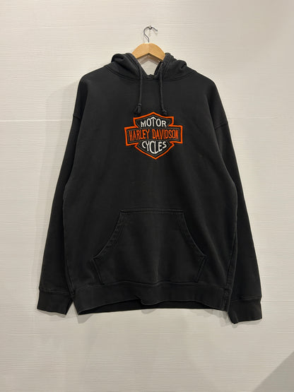 Vintage Embroidered logo Harley hoodie - XL