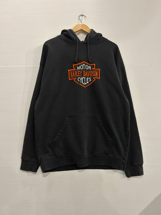 Vintage Embroidered logo Harley hoodie - XL