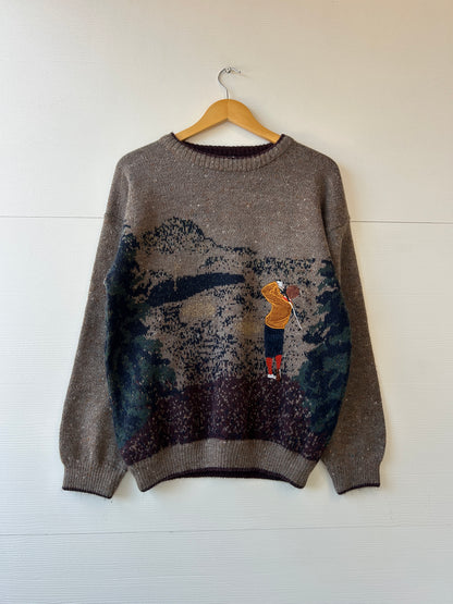 Golf knit sweater - M