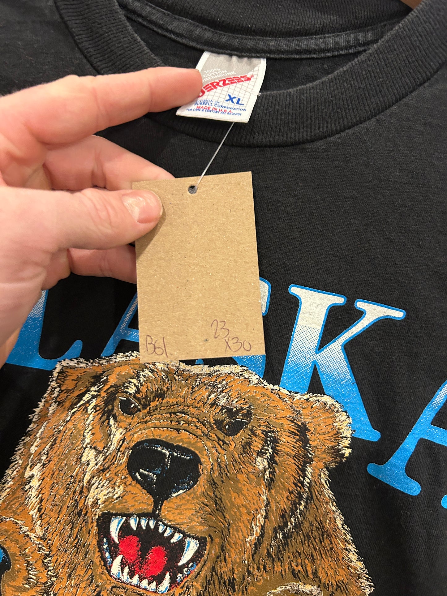 Vintage Alaska Harley tee - L