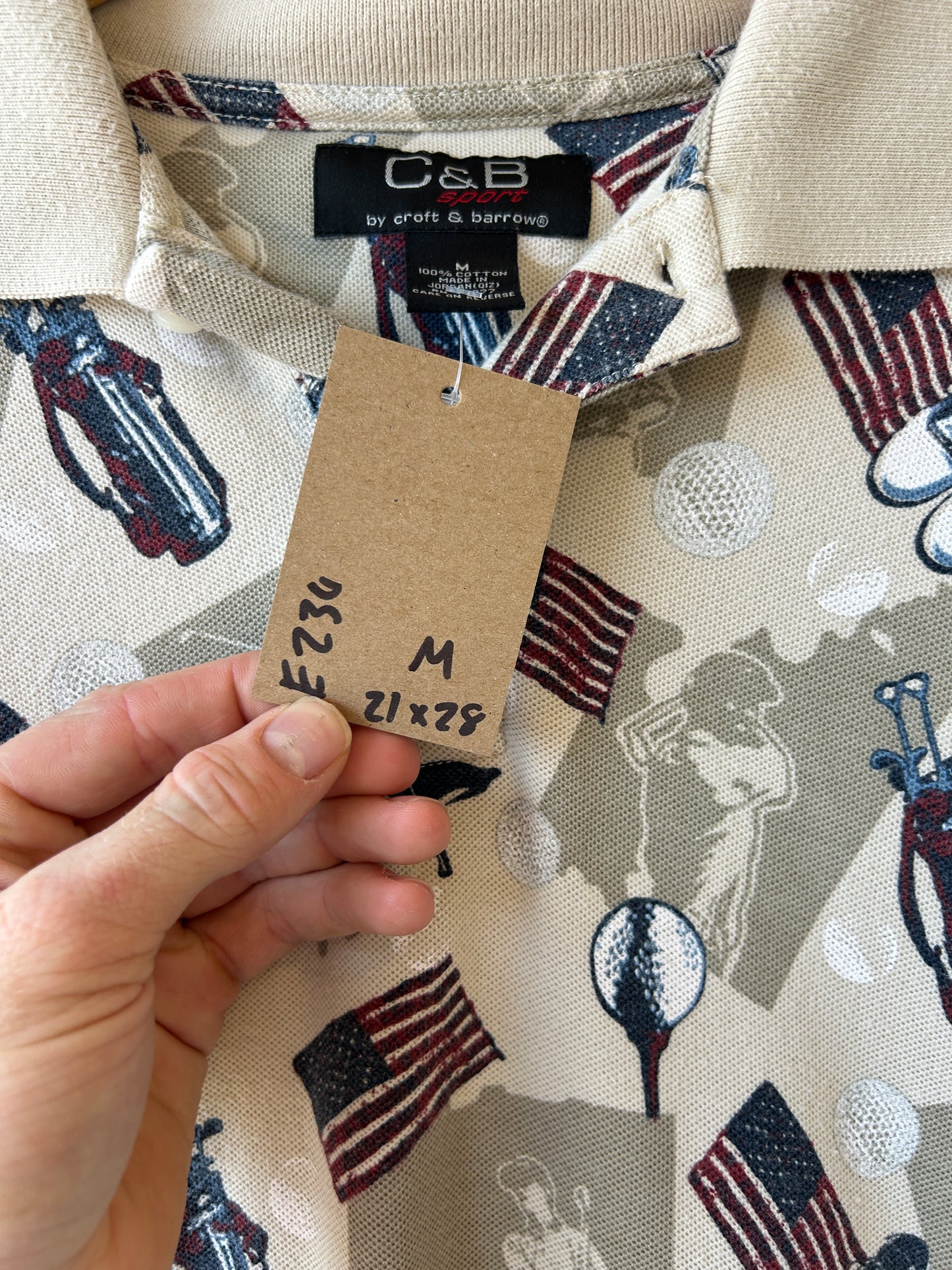 America golf polo - M