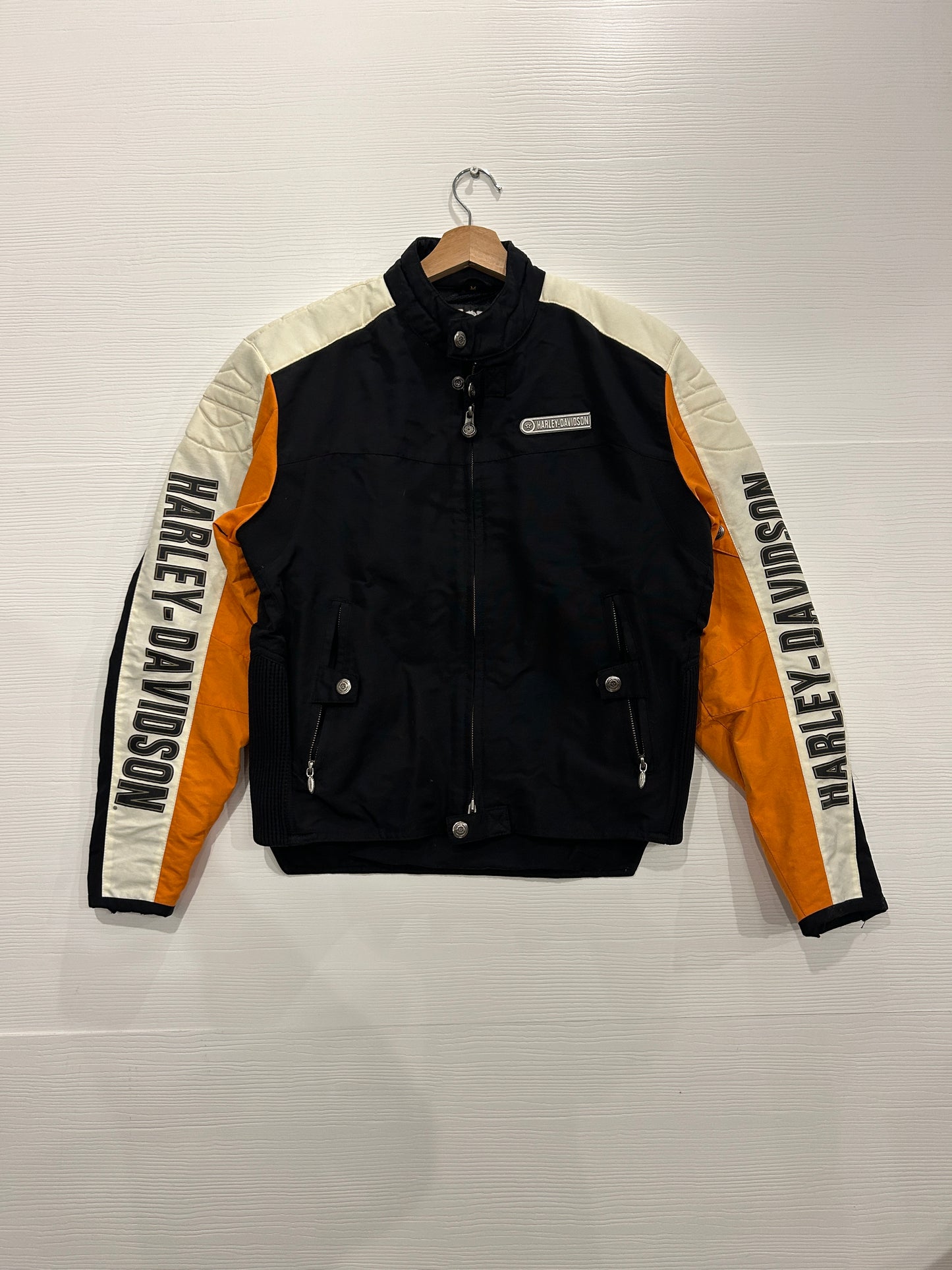 Vintage Harley cropped riding jacket - M