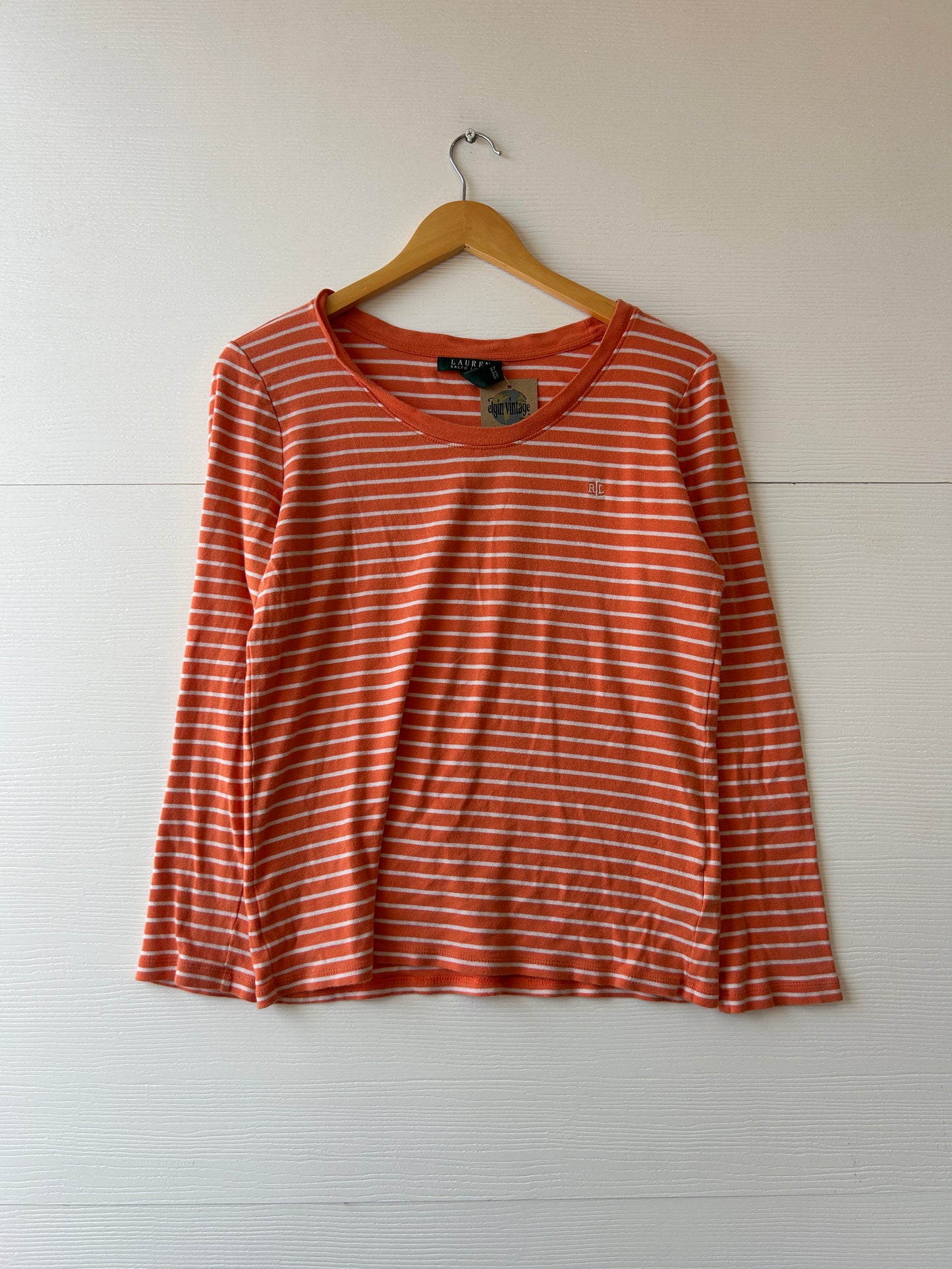 RL striped tee - L