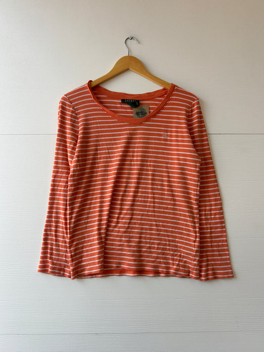 RL striped tee - L