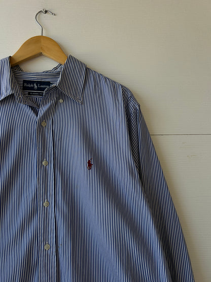 Polo pinstripe longsleeve - XL