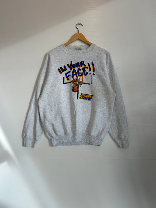 Vintage blue chips “in your face!!” Crew