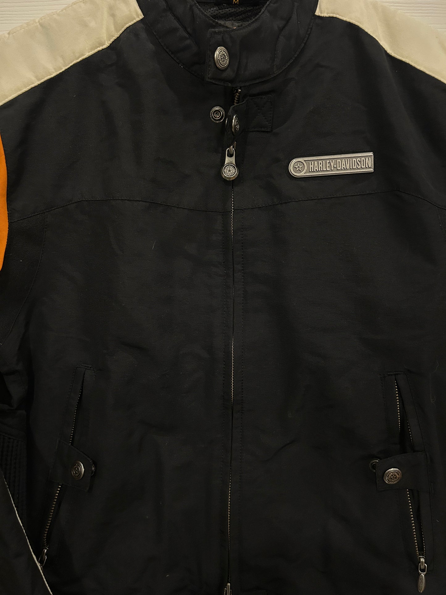 Vintage Harley cropped riding jacket - M