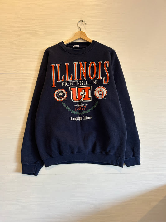 Vintage Illinois Crewneck - L