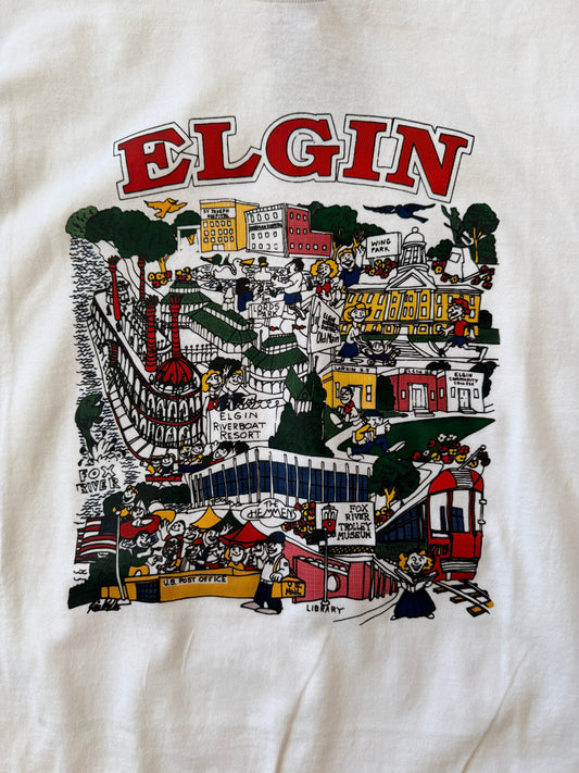 Elgin city print crew - XL