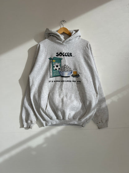 Vintage soccer fair game cereal hoodie