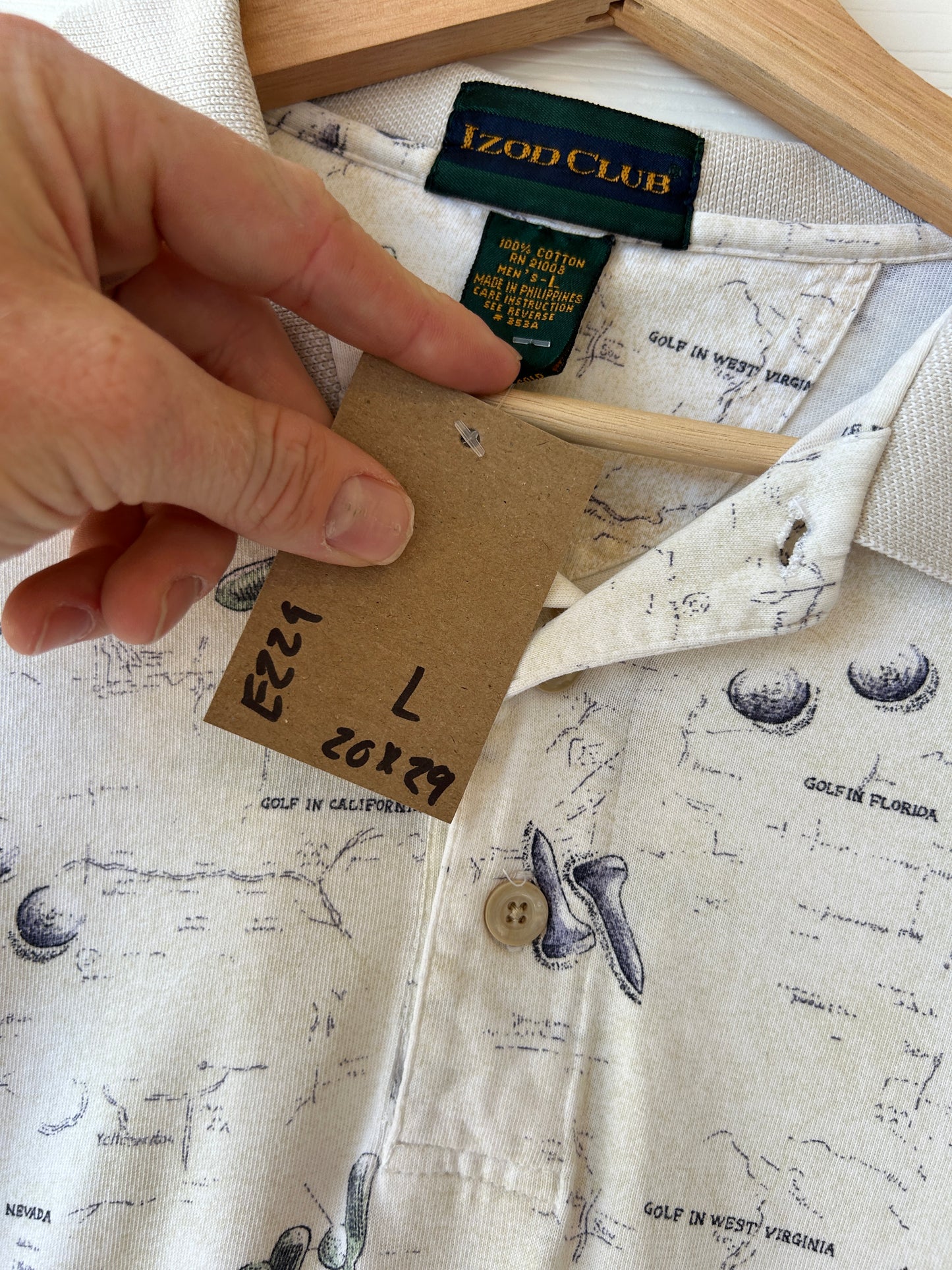 Ball & tee polo - L