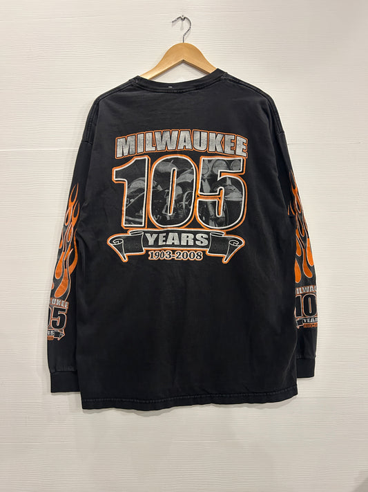 Harley Flame long sleeve - L