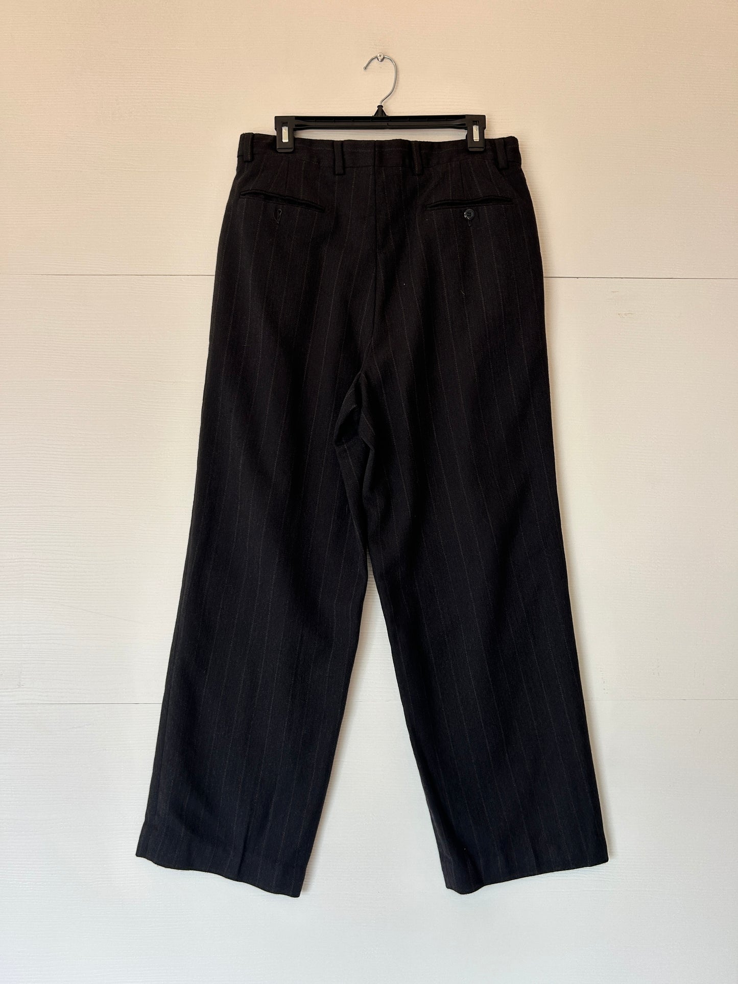 Pleated striped golf pants - 32