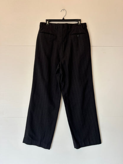 Pleated striped golf pants - 32